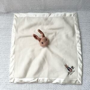 Beatrix Potter Vintage 2004 Winter White Lovey Securty Blanket Frederick Warne